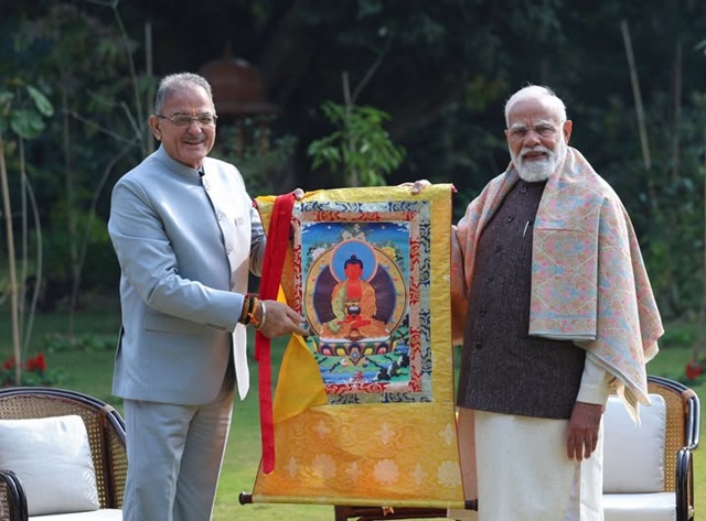 'LG Kavinder Gupta calls on  PM Narendra Modi'